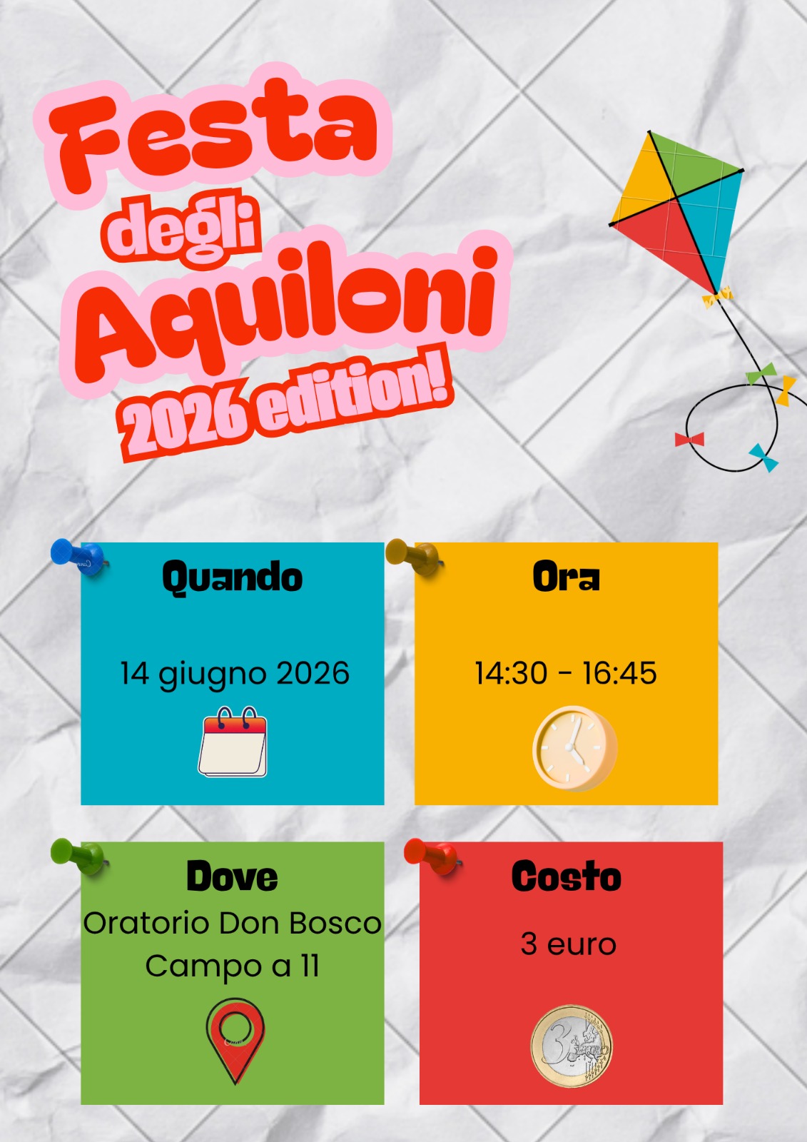 Festa aquiloni 2026 avis carugate